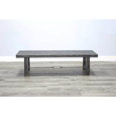 Dining Bench, Solid Mahogany Wood with Black Finish
