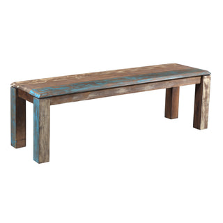 Dining Bench, Solid Mango Wood, 60 in W, Brown