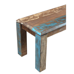 Dining Bench, Solid Mango Wood, 60 in W, Brown