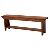 Dining Bench, Solid Pine Wood with Squared Legs, African Dusk