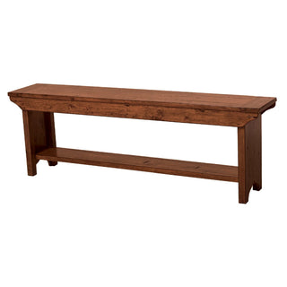 Dining Bench, Solid Pine Wood with Squared Legs, African Dusk