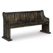 Dining Bench, Solid Wood in Peppercorn