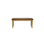 Dining Bench, Solid Wood with Pecan and Wheat Finish