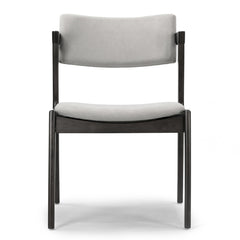 Dining Chairs, Set of 2, Solid Rubberwood Frame, Polyester Blend Seat