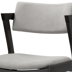 Dining Chairs, Set of 2, Solid Rubberwood Frame, Polyester Blend Seat