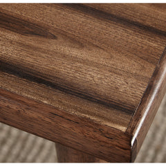 Dining Table, Rectangular, Seats 6, Walnut Solid and Manufactured Wood