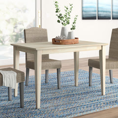 Dining Table, Rectangular Solid Wood, Seats 4, Unfinished