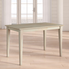 Dining Table, Rectangular Solid Wood, Seats 4, Unfinished