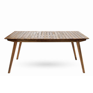 Dining Table, Seats 6, Solid Acacia Wood in Teak