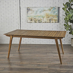 Dining Table, Seats 6, Solid Acacia Wood in Teak