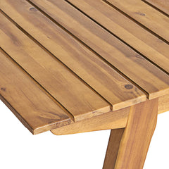 Dining Table, Seats 6, Solid Acacia Wood in Teak