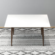 Dining Table, Small, Solid Wood with Four Tapered Legs