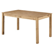 Dining Table, Solid Pine, 59.06 Inch Rectangular, Antique Brown Top