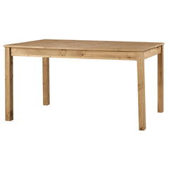Dining Table, Solid Pine, 59.06 Inch Rectangular, Antique Brown Top