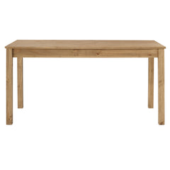 Dining Table, Solid Pine, 59.06 Inch Rectangular, Antique Brown Top