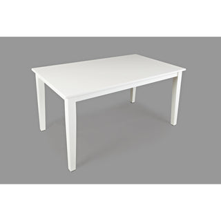Dining Table, Solid Rubberwood in Dark Brown with Paperwhite Base