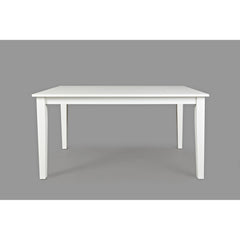 Dining Table, Solid Rubberwood in Dark Brown with Paperwhite Base