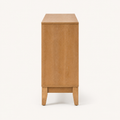 Side | true side profile of the seadrift sideboard on paper, showing depth and the tapered legs