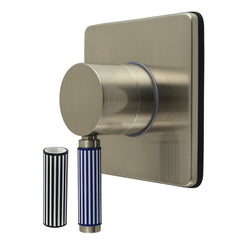 Diverter Valve and Trim Kit, Verona, Six-Way Square Trim in Brushed Nickel