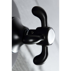 Diverter Valve, French Country, Single Handle with Round Trim in Matte Black