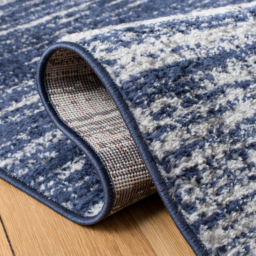 Folded corner | one corner turned back to show the pile and backing