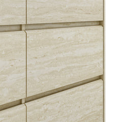 Double Dresser with 6 Drawers in Manufactured Wood