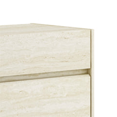 Double Dresser with 6 Drawers in Manufactured Wood