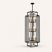 Studio | true three-quarter studio angle showing two faces of the nested black frames