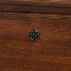 Dresser, 3 Drawers, Solid Poplar and Acacia Wood, Brown