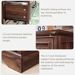 Dresser, 5-Drawer, Engineered Wood, Brown, Metal Handles