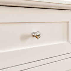 Dresser, 7 Drawers, Solid and Manufactured Wood, White