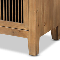 Dresser with 3 Drawers and Spindle Detailing in Brown