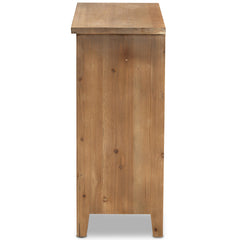 Dresser with 3 Drawers and Spindle Detailing in Brown