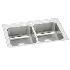 Drop-In Kitchen Sink, Celebrity, Double Basin, Stainless Steel
