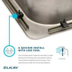 Drop-In Kitchen Sink, Celebrity, Single Bowl, Stainless Steel