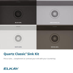 Drop-In Kitchen Sink, Quartz Classic, Single Bowl, Quartz, Greystone