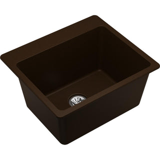 Drop-In Laundry Sink, Classic, Single Bowl, Quartz, Mocha
