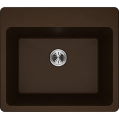 Drop-In Laundry Sink, Classic, Single Bowl, Quartz, Mocha