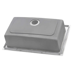 Drop-In Topmount Kitchen Sink, Single Bowl, 16 Gauge Stainless Steel, 33 x 22 Inch