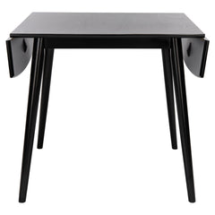 Drop Leaf Dining Table, Solid and Manufactured Wood, Extendable, Four Legs