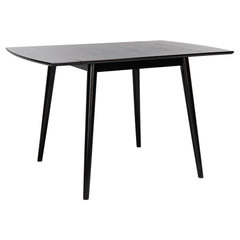 Drop Leaf Dining Table, Solid and Manufactured Wood, Extendable, Four Legs