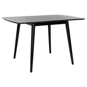Drop Leaf Dining Table, Solid and Manufactured Wood, Extendable, Four Legs
