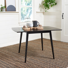 Drop Leaf Dining Table, Solid and Manufactured Wood, Extendable, Four Legs