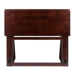 Drop Leaf High Table with One Leaf in Walnut Finish