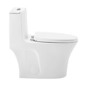 One-Piece Toilet, Cascade II, Dual-Flush, Elongated, Glossy White