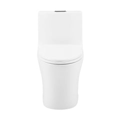 Dual-Flush Toilet, Cascade II, One-Piece, Elongated, Glossy White