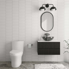 Dual-Flush Toilet, Cascade II, One-Piece, Elongated, Glossy White