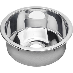 Dual Mount Kitchen Sink, Single Bowl, Stainless Steel, 16 In., Mirror