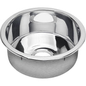 Dual Mount Kitchen Sink, Single Bowl, Stainless Steel, 16 In., Mirror