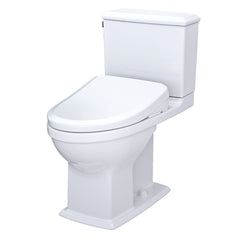 WASHLET 1.28 GPF S7A Auto Flush Elongated Floor Mounted Two-Piece Toilet (Seat Included) in Cotton | product photo